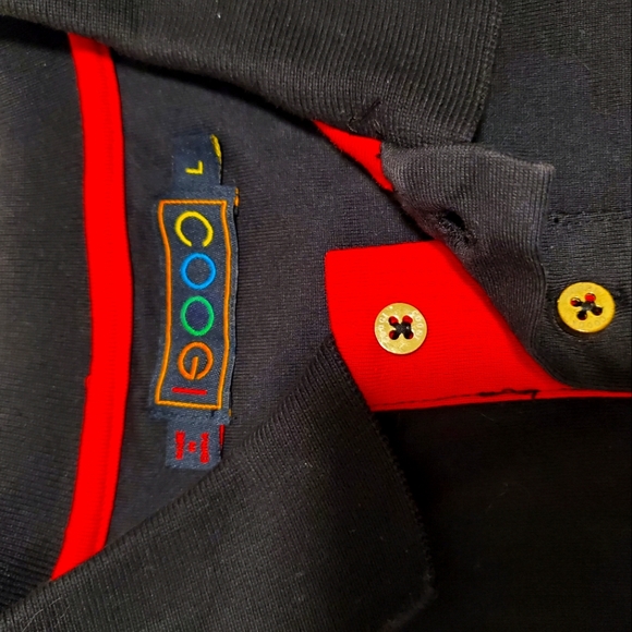 Mens Coogi Australia Embroidered Logo black Polo Shirt Size  L - Picture 4 of 8